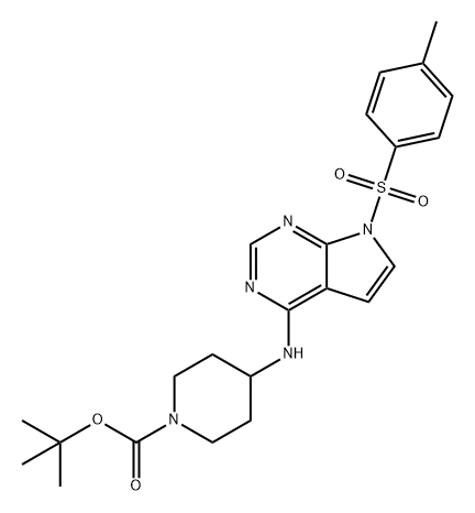 tert-butyl 4-((7-tosyl-7H-pyrrolo[2,3-d]pyrimidin-4-yl)amino)piperidine-1-carboxylate|