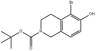 2(1H)-Isoquinolinecarboxylic acid, 5-bromo-3,4-dihydro-6-hydroxy-, 1,1-dimethylethyl ester|5-溴-6-羟基-3,4-二氢异喹啉-2(1H)-羧酸叔丁酯