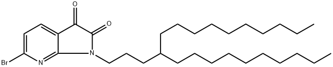 6-bromo-1-(4-decylpentadecyl)-1H-pyrrolo[2,3-b]pyridine-2,3-dione Struktur
