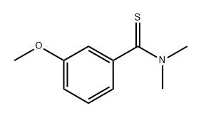 3-methoxy-N,N-dimethylbenzothioamide 结构式