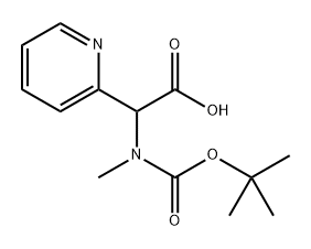 (tert-Butoxycarbonyl-methyl-amino)-pyridin-2-yl-acetic acid Struktur