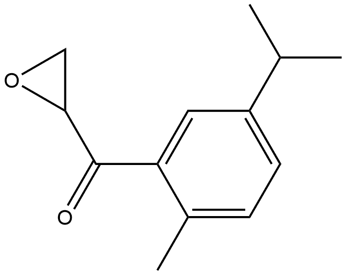 2-Methyl-5-(1-methylethyl)phenyl]-2-oxiranylmethanone,1889073-97-5,结构式