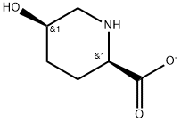 2-Piperidinecarboxylic acid, 5-hydroxy-, ion(1-), cis- Structure