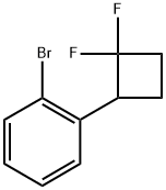 l-bromo-2-(2, 2- difluorocyclobutyl)benzene 化学構造式