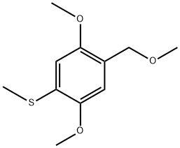 (2,5-dimethoxy-4-(methoxymethyl)phenyl)(methyl)sulfane 化学構造式