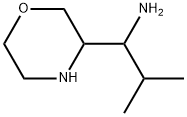 3-Morpholinemethanamine, α-(1-methylethyl)- Struktur