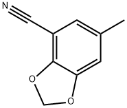 6-Methyl-1,3-benzodioxole-4-carbonitrile Structure