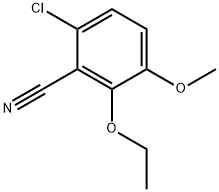 6-Chloro-2-ethoxy-3-methoxybenzonitrile 化学構造式