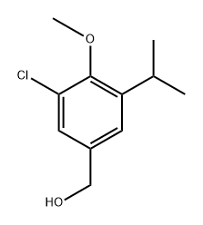(3-Chloro-5-isopropyl-4-methoxyphenyl)methanol Structure