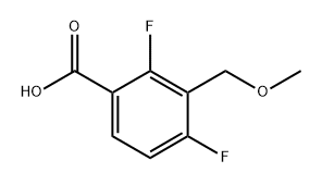 2,4-Difluoro-3-(methoxymethyl)benzoic acid Structure
