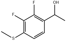 1-(2,3-Difluoro-4-(methylthio)phenyl)ethanol Structure
