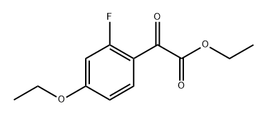 ethyl 2-(4-ethoxy-2-fluorophenyl)-2-oxoacetate 结构式