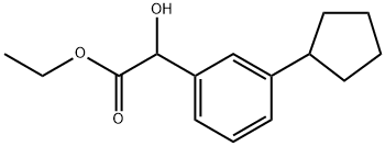 Ethyl 3-cyclopentyl-α-hydroxybenzeneacetate Structure