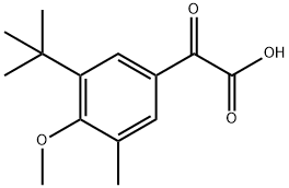 3-(1,1-Dimethylethyl)-4-methoxy-5-methyl-α-oxobenzeneacetic acid,1891515-32-4,结构式