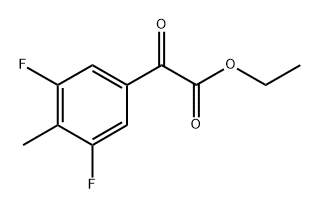 ethyl 2-(3,5-difluoro-4-methylphenyl)-2-oxoacetate Structure