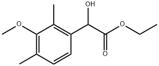 Ethyl α-hydroxy-3-methoxy-2,4-dimethylbenzeneacetate Structure