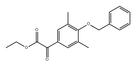 ethyl 2-(4-(benzyloxy)-3,5-dimethylphenyl)-2-oxoacetate,1891627-47-6,结构式