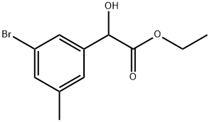 Ethyl 3-bromo-α-hydroxy-5-methylbenzeneacetate,1891680-94-6,结构式