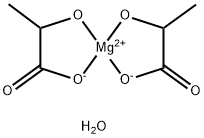 Magnesium 2-hydroxypropanoate trihydrate Structure