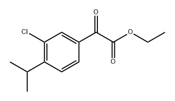 ethyl 2-(3-chloro-4-isopropylphenyl)-2-oxoacetate 化学構造式