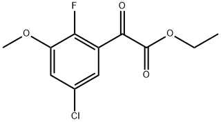 ethyl 2-(5-chloro-2-fluoro-3-methoxyphenyl)-2-oxoacetate Structure