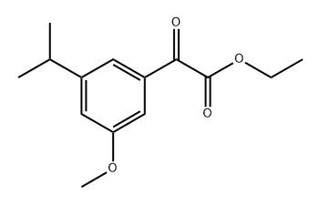 ethyl 2-(3-isopropyl-5-methoxyphenyl)-2-oxoacetate Structure