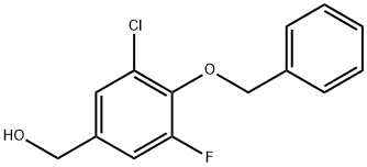 (3-Chloro-4-(benzyloxy)-5-fluorophenyl)methanol,1891953-63-1,结构式