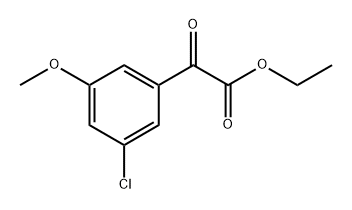 ethyl 2-(3-chloro-5-methoxyphenyl)-2-oxoacetate,1892005-83-2,结构式