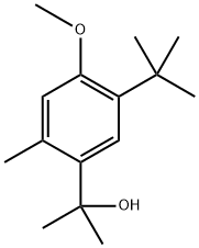 5-(1,1-Dimethylethyl)-4-methoxy-α,α,2-trimethylbenzenemethanol Structure