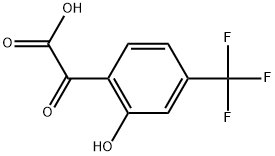 2-Hydroxy-α-oxo-4-(trifluoromethyl)benzeneacetic acid Structure