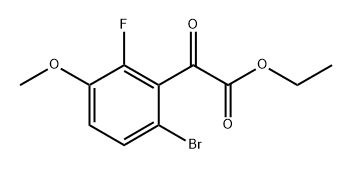ethyl 2-(6-bromo-2-fluoro-3-methoxyphenyl)-2-oxoacetate Structure