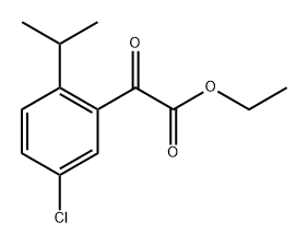ethyl 2-(5-chloro-2-isopropylphenyl)-2-oxoacetate 结构式