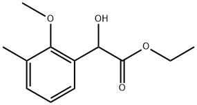 Ethyl α-hydroxy-2-methoxy-3-methylbenzeneacetate 结构式