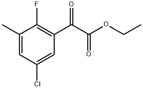 ethyl 2-(5-chloro-2-fluoro-3-methylphenyl)-2-oxoacetate Structure