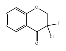 3-chloro-3-fluorochroman-4-one Structure