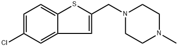 1-[(5-Chlorobenzo[b]thien-2-yl)methyl]-4-methylpiperazine Structure