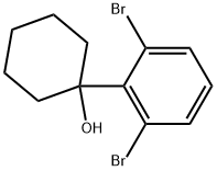 1-(2,6-dibromophenyl)cyclohexanol Struktur