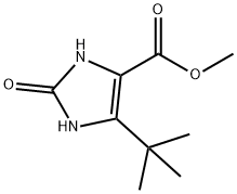 Methyl 5-(1,1-dimethylethyl)-2,3-dihydro-2-oxo-1H-imidazole-4-carboxylate Structure