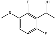 1-(2,6-Difluoro-3-(methylthio)phenyl)ethanol Struktur