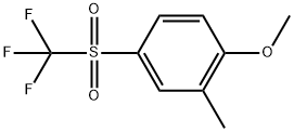 1-Methoxy-2-methyl-4-[(trifluoromethyl)sulfonyl]benzene Structure