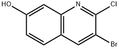 3-溴-2-氯喹啉-7-醇,1895047-20-7,结构式