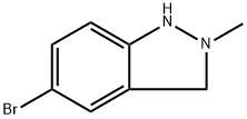 5-Bromo-2-methyl-2,3-dihydro-1H-indazole 化学構造式