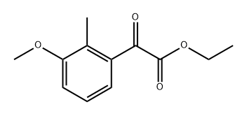 ethyl 2-(3-methoxy-2-methylphenyl)-2-oxoacetate 结构式