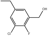 3-Chloro-5-ethyl-2-fluorobenzenemethanol Structure