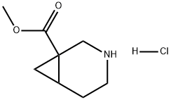 3-Azabicyclo[4.1.0]heptane-1-carboxylic acid, methyl ester, hydrochloride (1:1),1895748-91-0,结构式