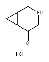 3-Azabicyclo[4.1.0]heptan-5-one, hydrochloride (1:1) Structure