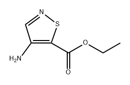 4-amino-5-Isothiazolecarboxylic acid ethyl ester,1895788-65-4,结构式