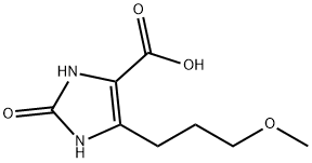 2,3-Dihydro-5-(3-methoxypropyl)-2-oxo-1H-imidazole-4-carboxylic acid Structure