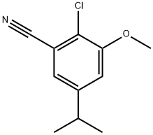 2-Chloro-3-methoxy-5-(1-methylethyl)benzonitrile Struktur