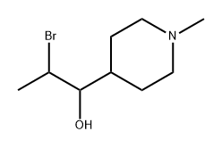 2-溴-1-(1-甲基哌啶-4-基)丙-1-醇 结构式